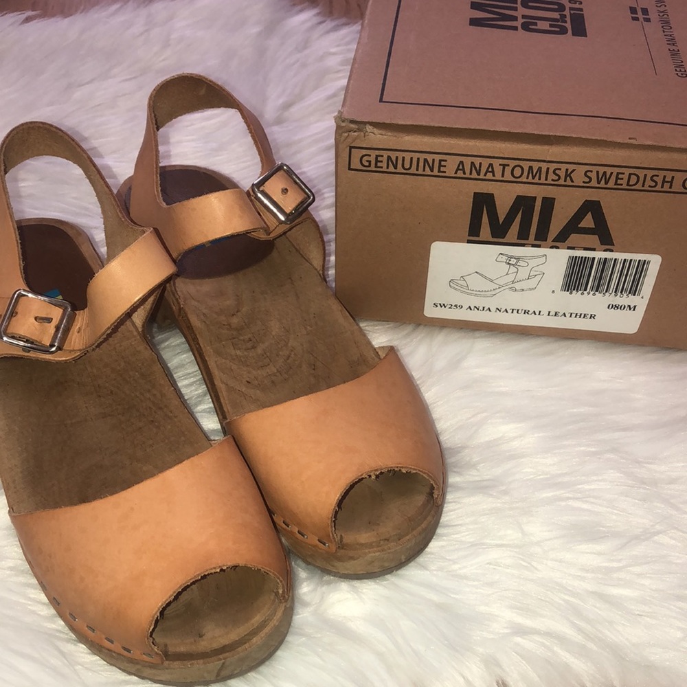 MIA clogs. Size 38. Color=Natural. - Picture 2 of 14